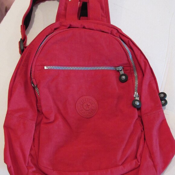 Women's Kipling Backpack Medium Reddish Pink EUC - Never Used - Picture 1 of 16